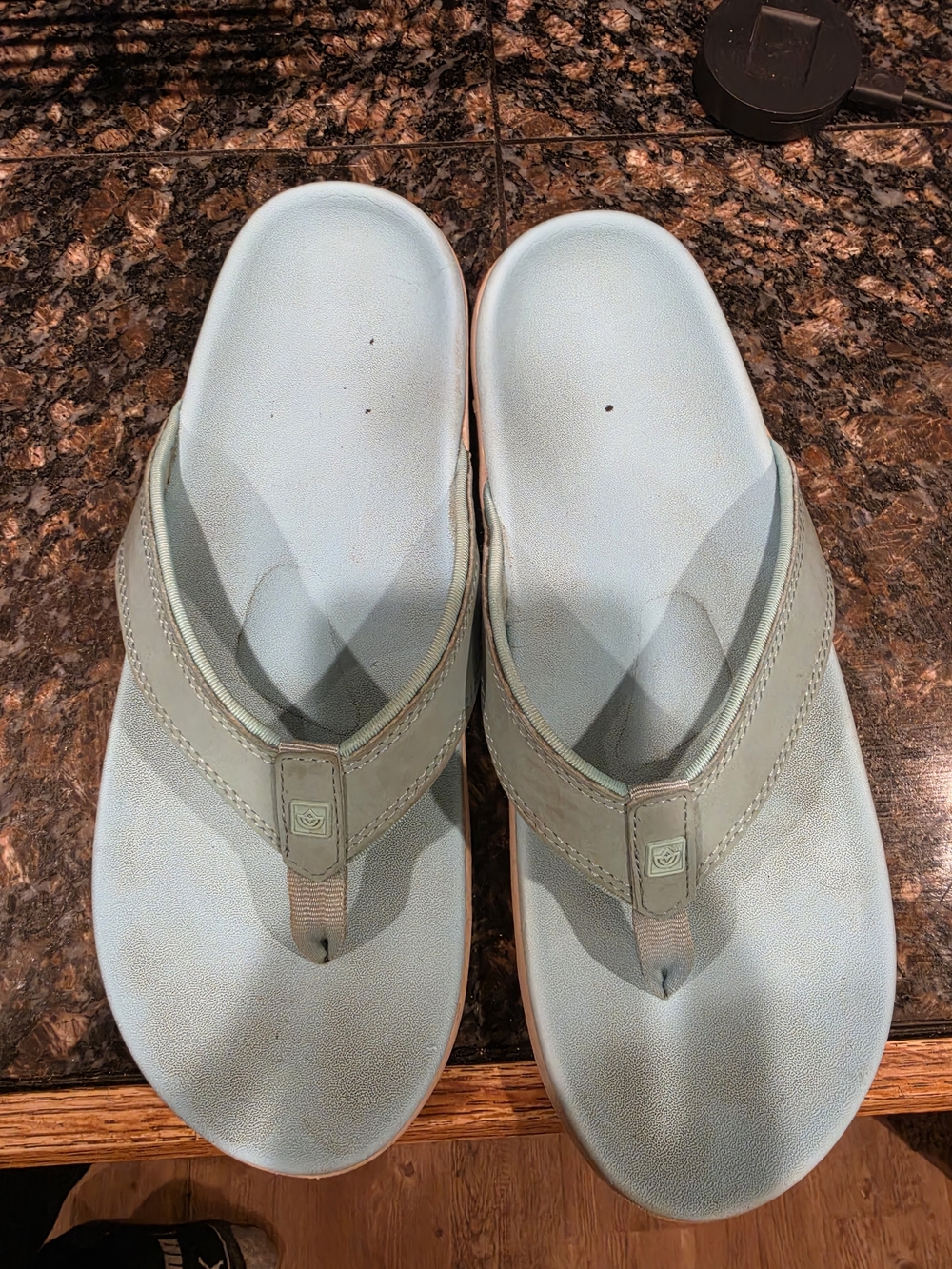 Women's Light Blue Comfort Flip Flops